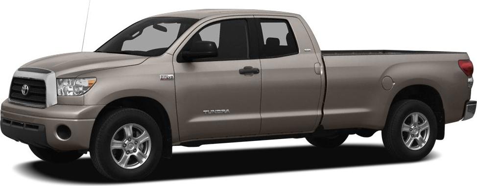 Side profile of pickup truck with double cab and long bed