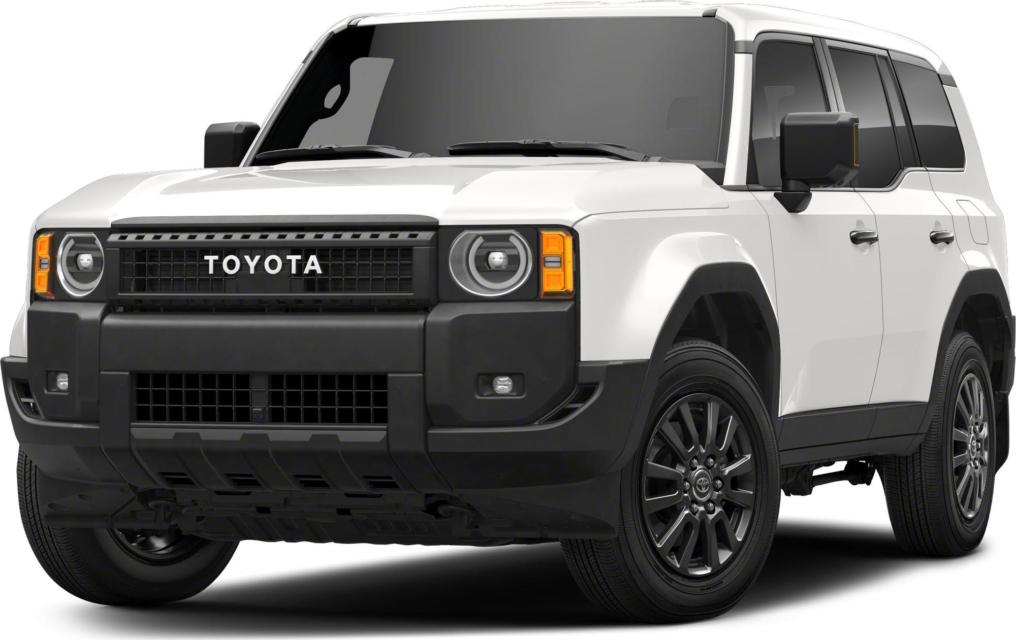SUV front with round LED headlights and bold grille