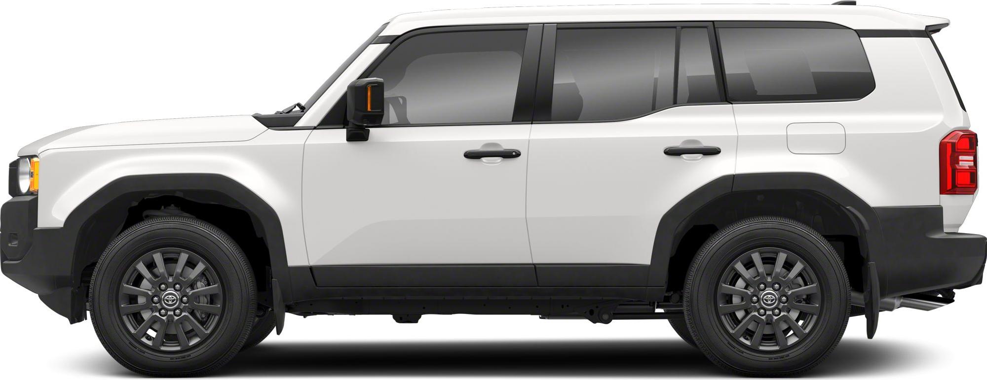 Boxy SUV side profile with rugged wheel arches and tinted windows