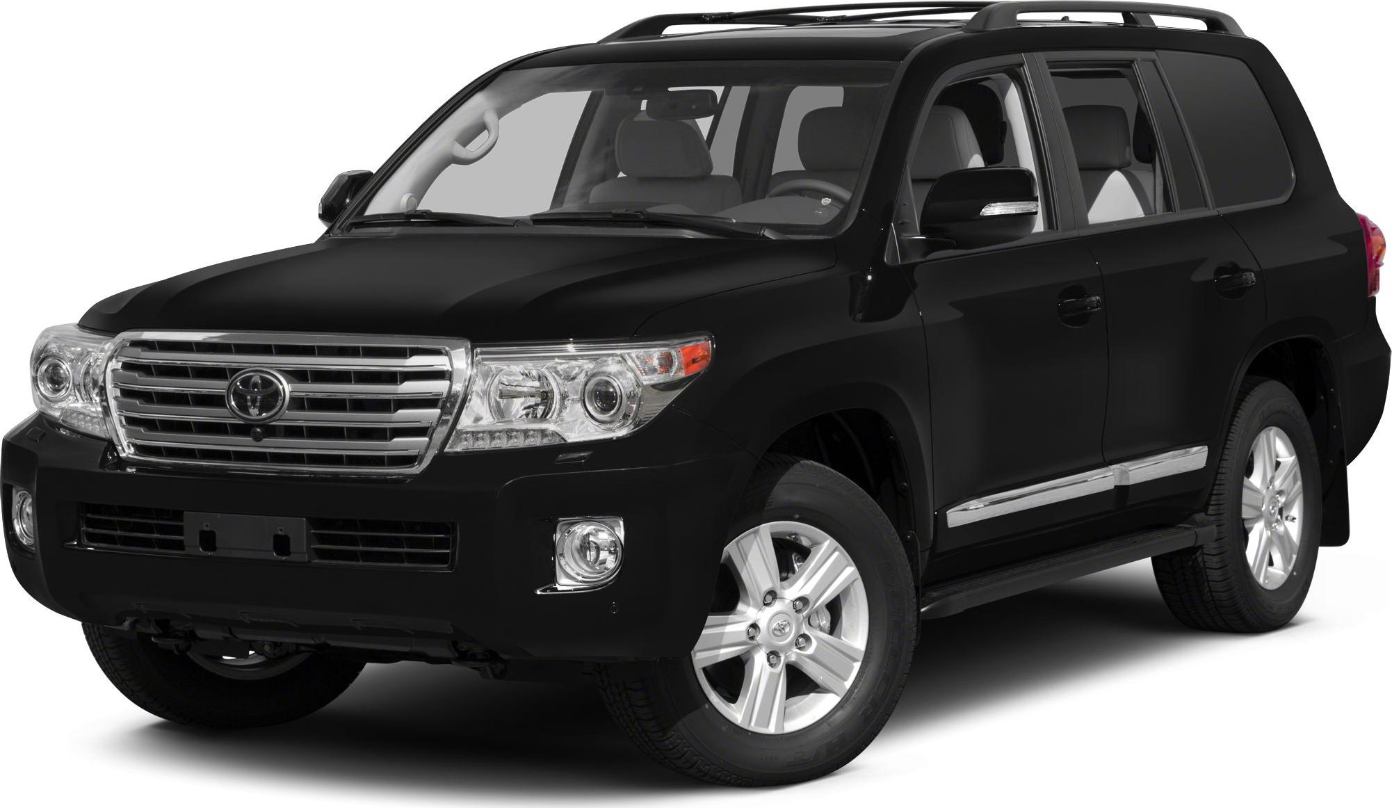 Black SUV front side view with chrome grille and headlights