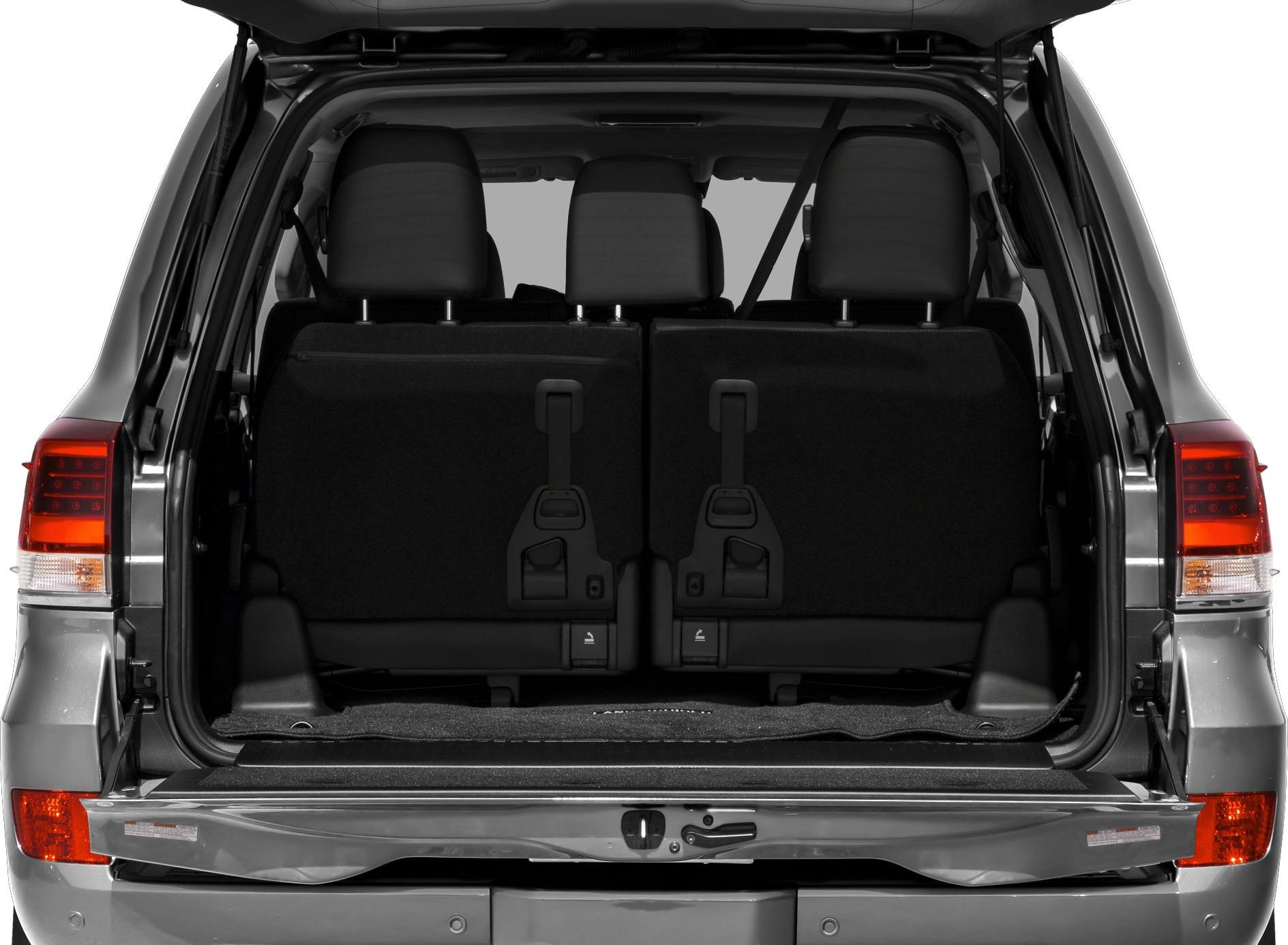 Open rear cargo space with split-folding seats and tailgate