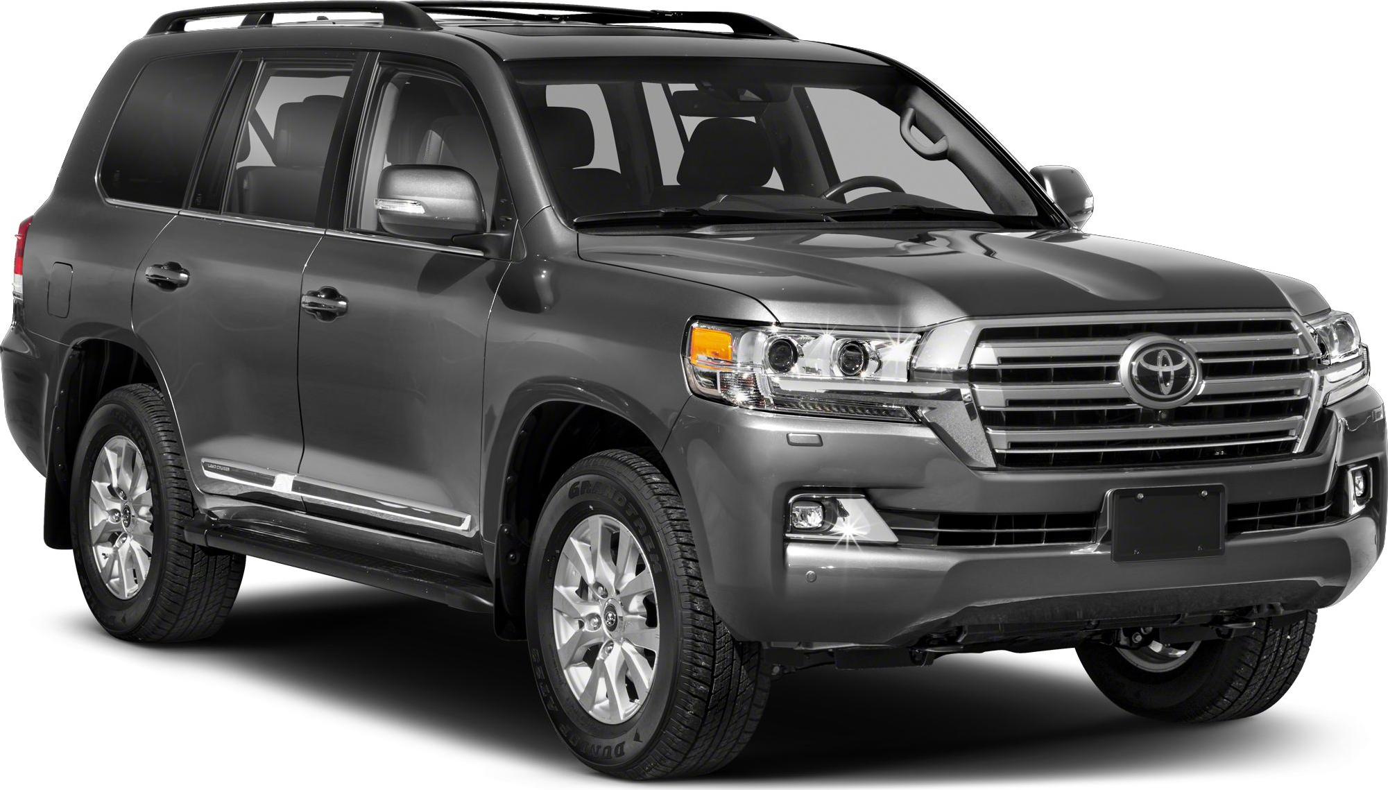 Robust SUV front and side view with distinct headlights and chrome grille