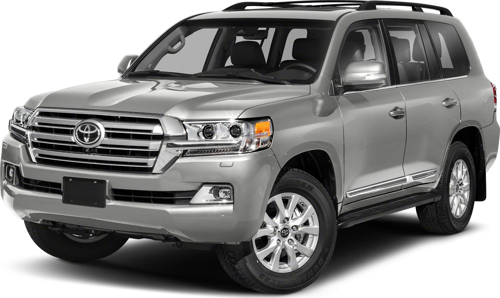 Silver full-size SUV with chrome grille and roof rails