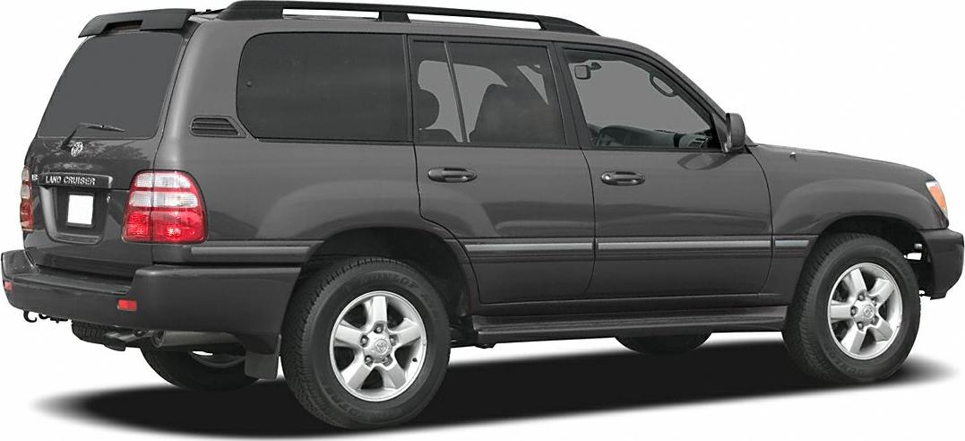 Side and rear profile of an SUV with roof rack and alloy wheels