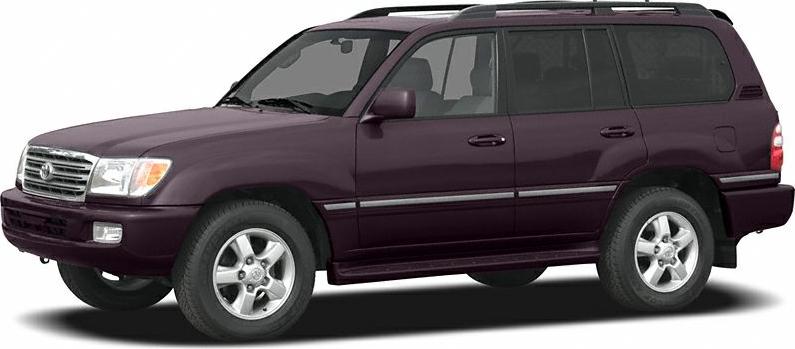 Side and front view of a large SUV with roof rails and alloy wheels