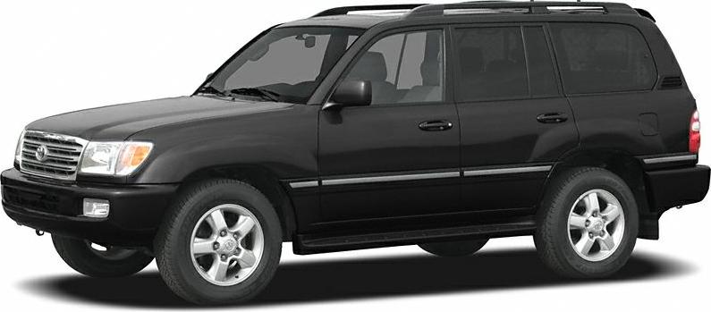 Black 2002 SUV side view with alloy wheels and chrome trim