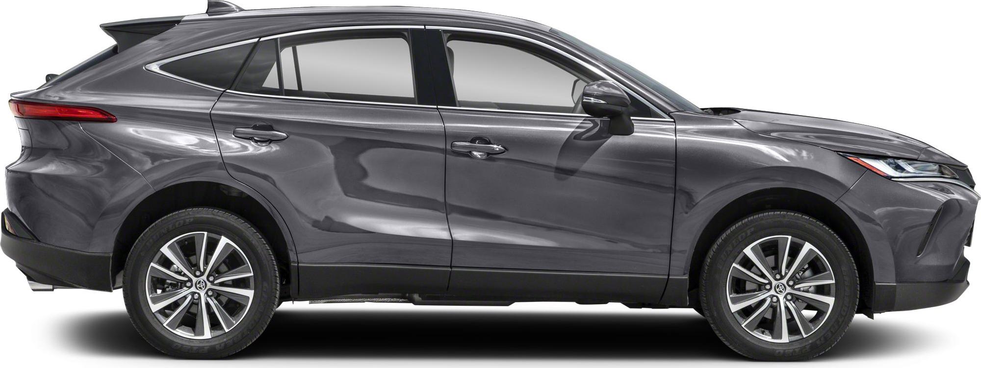 Side profile of sleek SUV with alloy wheels and tinted windows