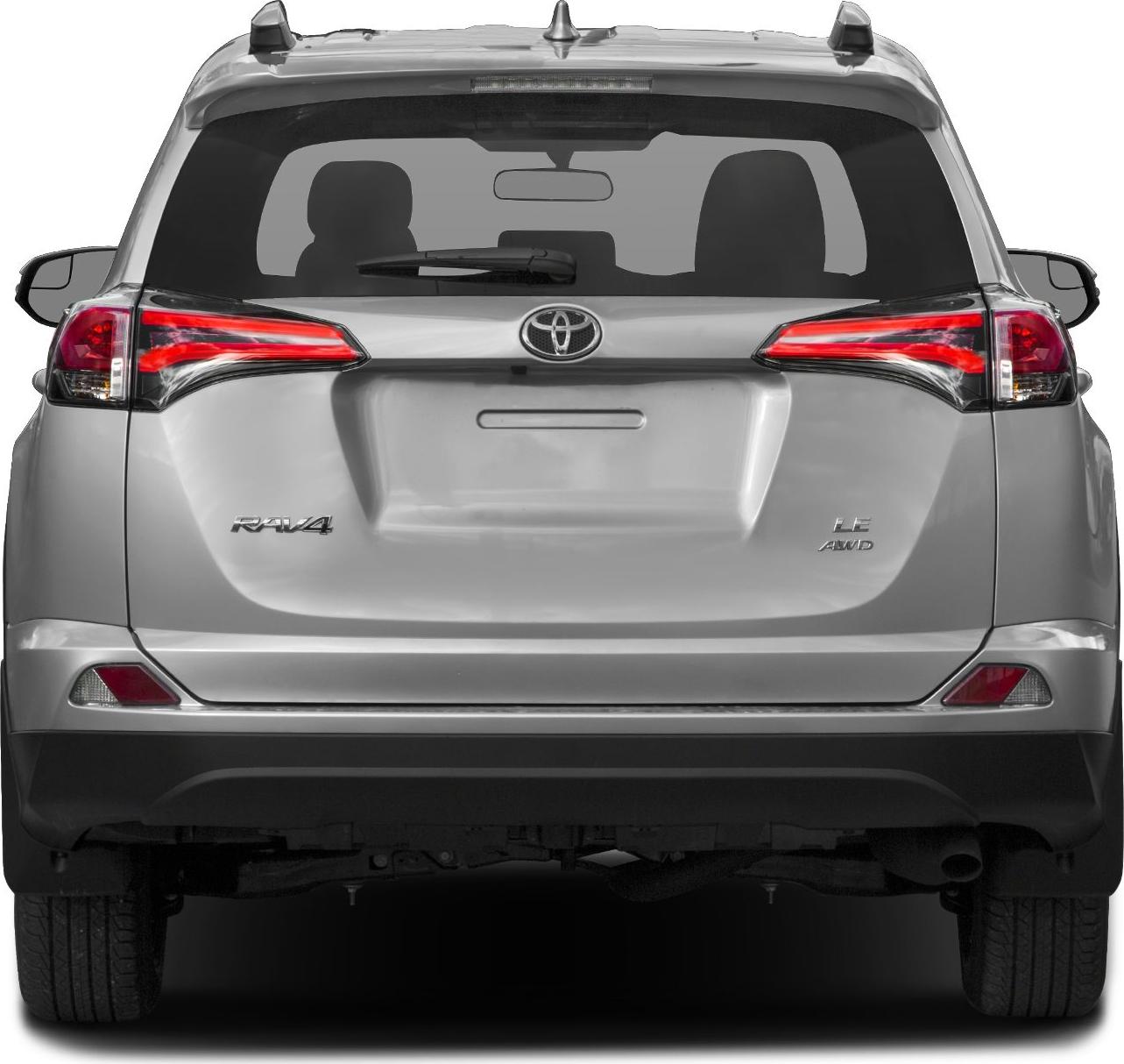 Rear view showing tailgate and distinct tail lights
