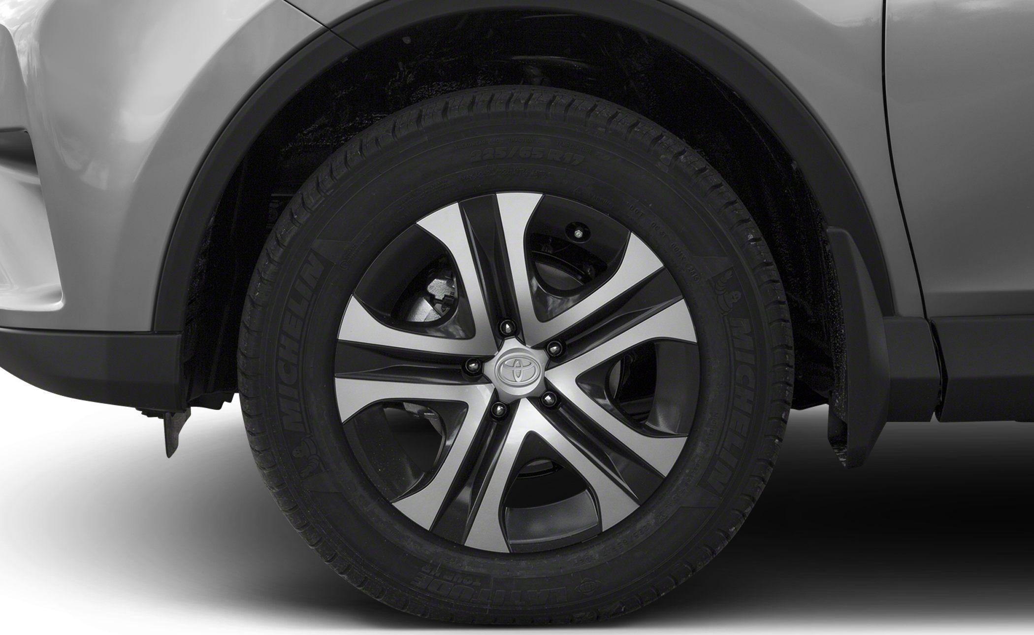 Close-up of alloy wheel with Michelin tire on SUV