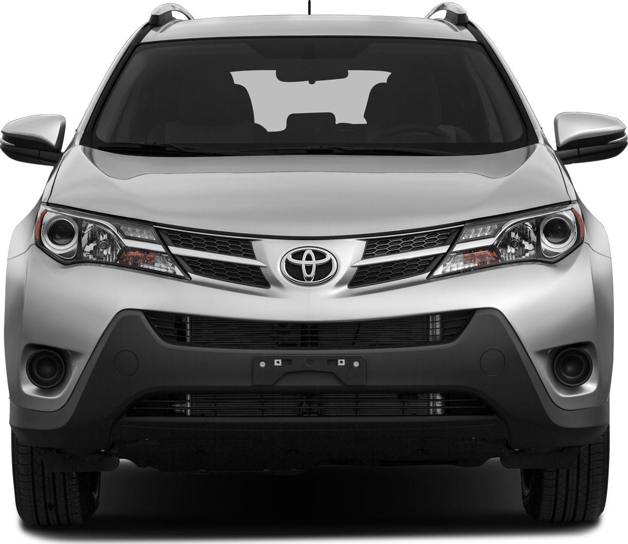 Front view showing headlights, grille, bumper, and side mirrors