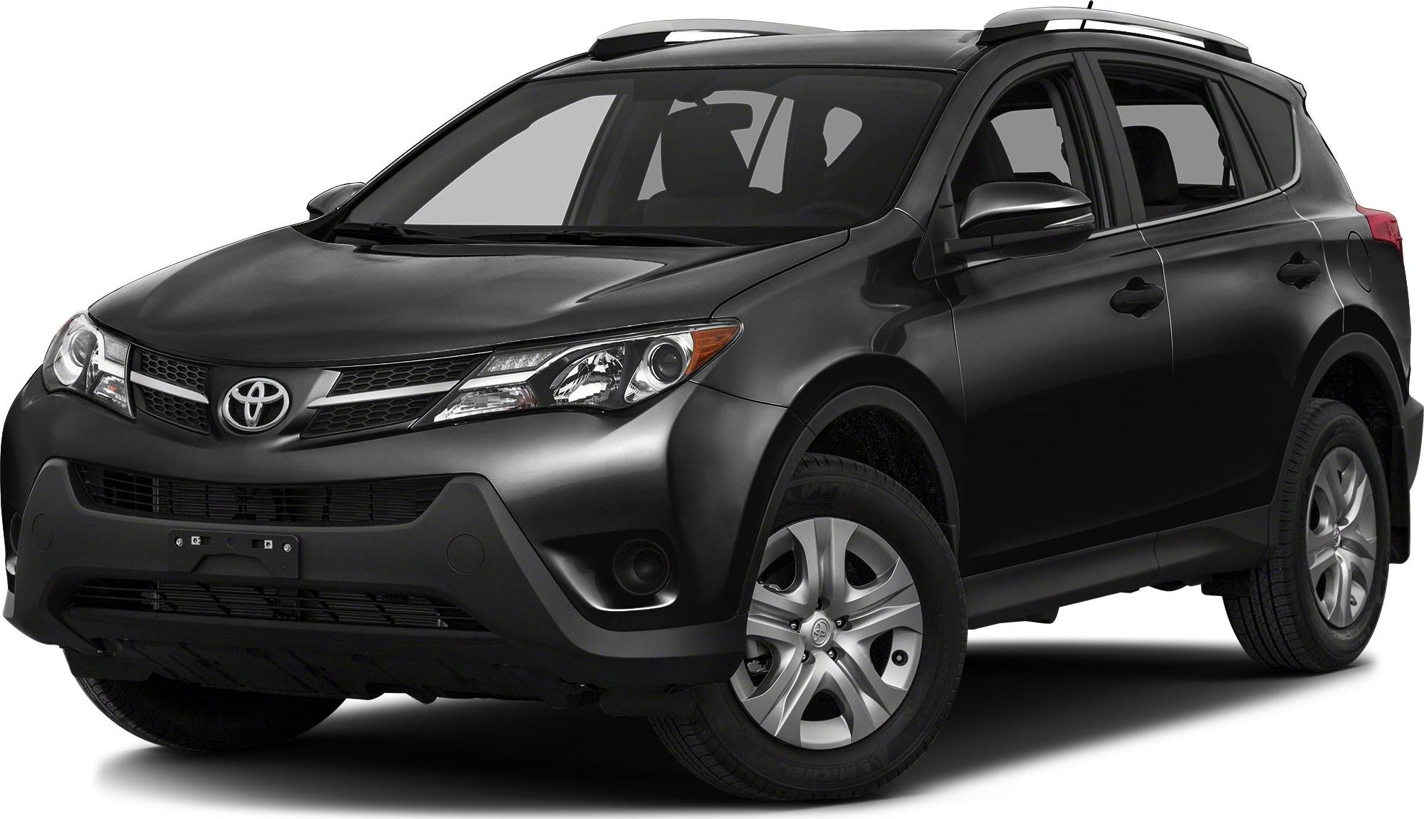 Front side view of compact SUV with black body and alloy wheels
