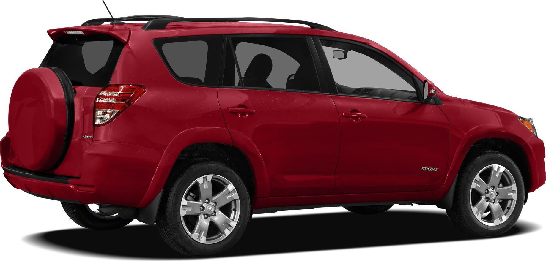 Side view of SUV with rear spare tire and alloy rims