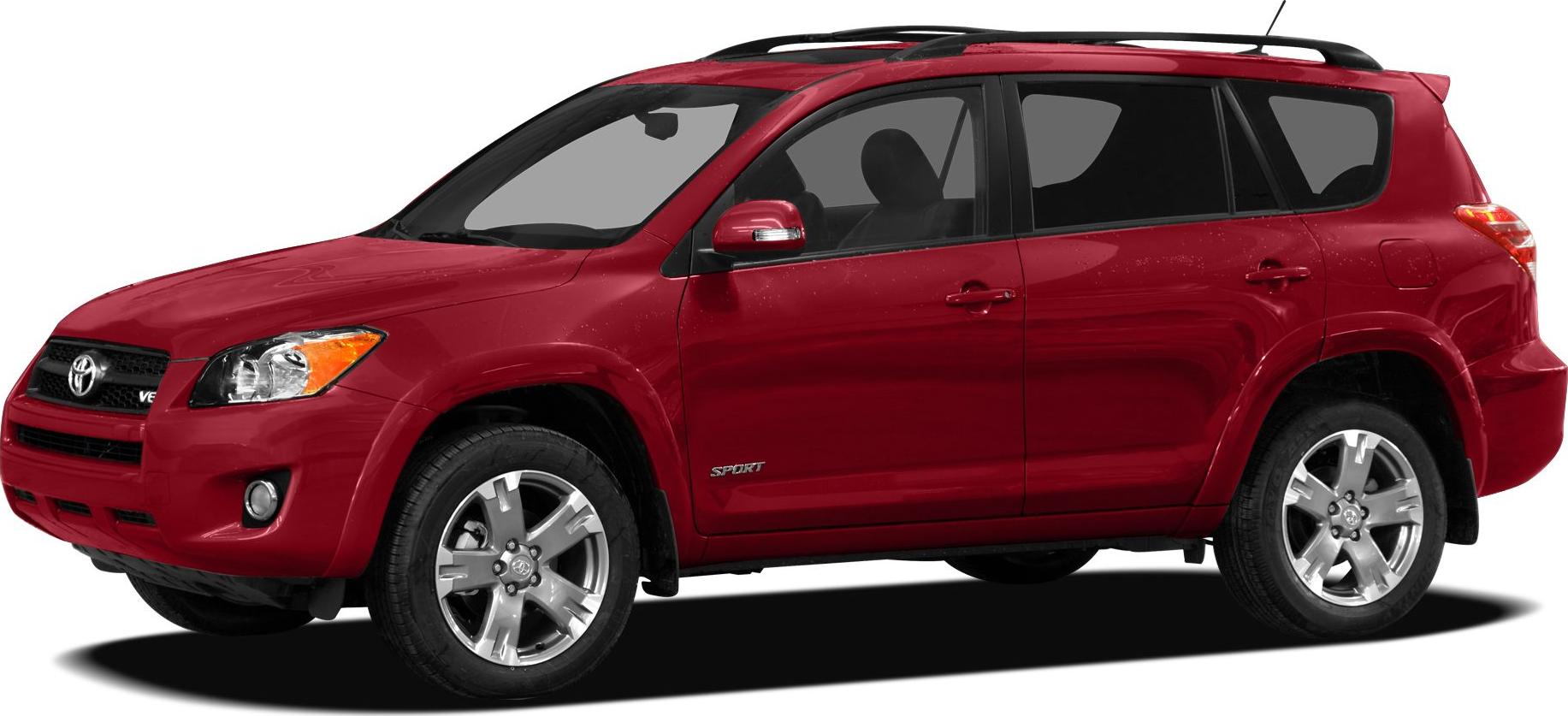 Red SUV sport model front side view with alloy wheels and roof rails