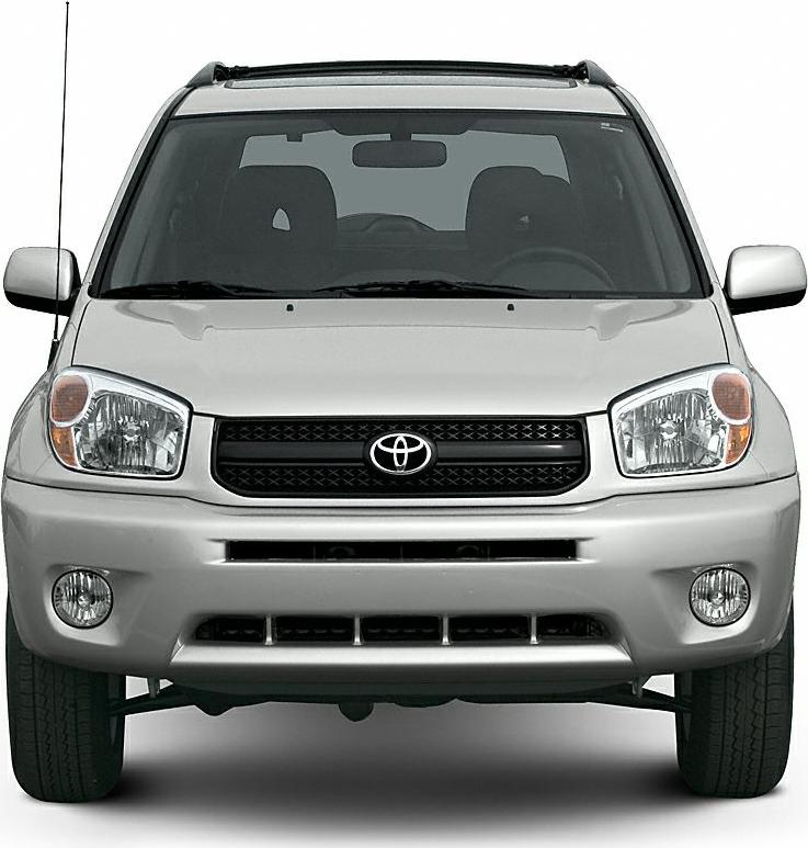 Compact SUV front view with grille, headlights, and fog lights