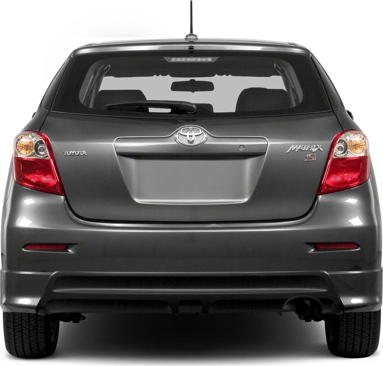 Rear view of hatchback with distinct taillights and bumper