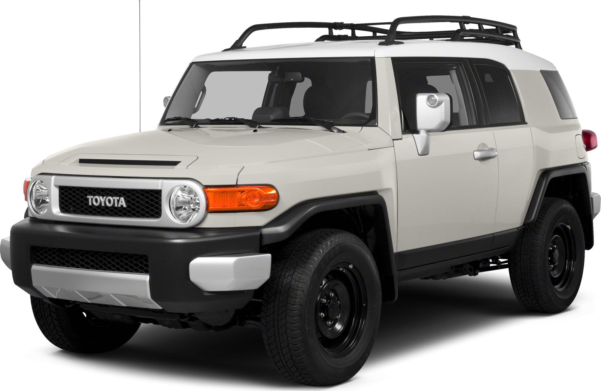 Off-road SUV with round headlights, distinctive front grille, and roof rack