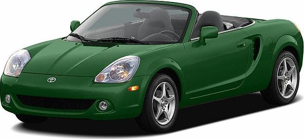 3/4 front-left view, Electric Green Mica