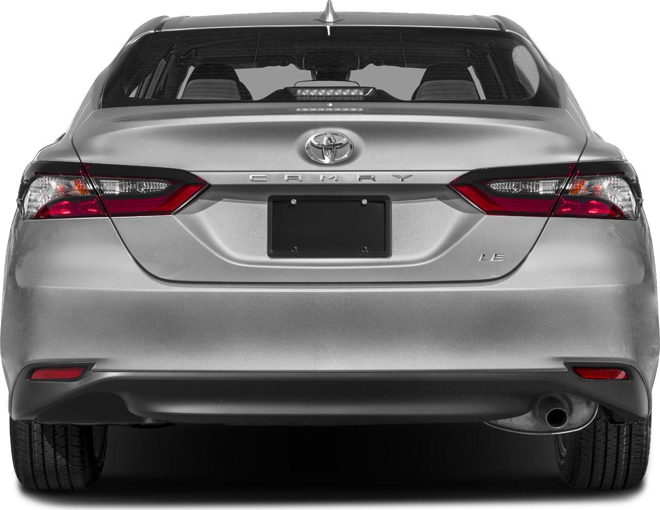 Rear view with LED tail lights and trunk design