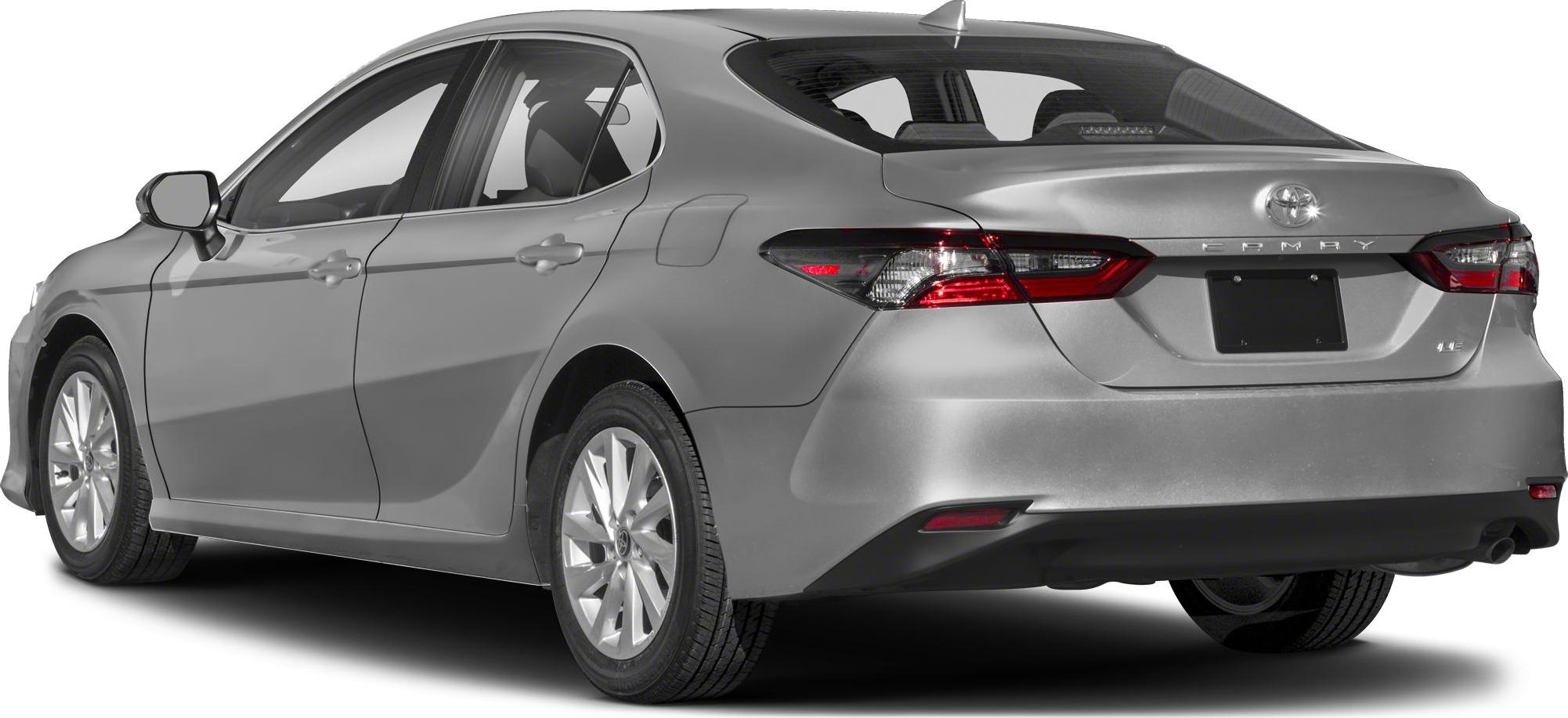 Rear side profile with distinctive tail lights and body contours