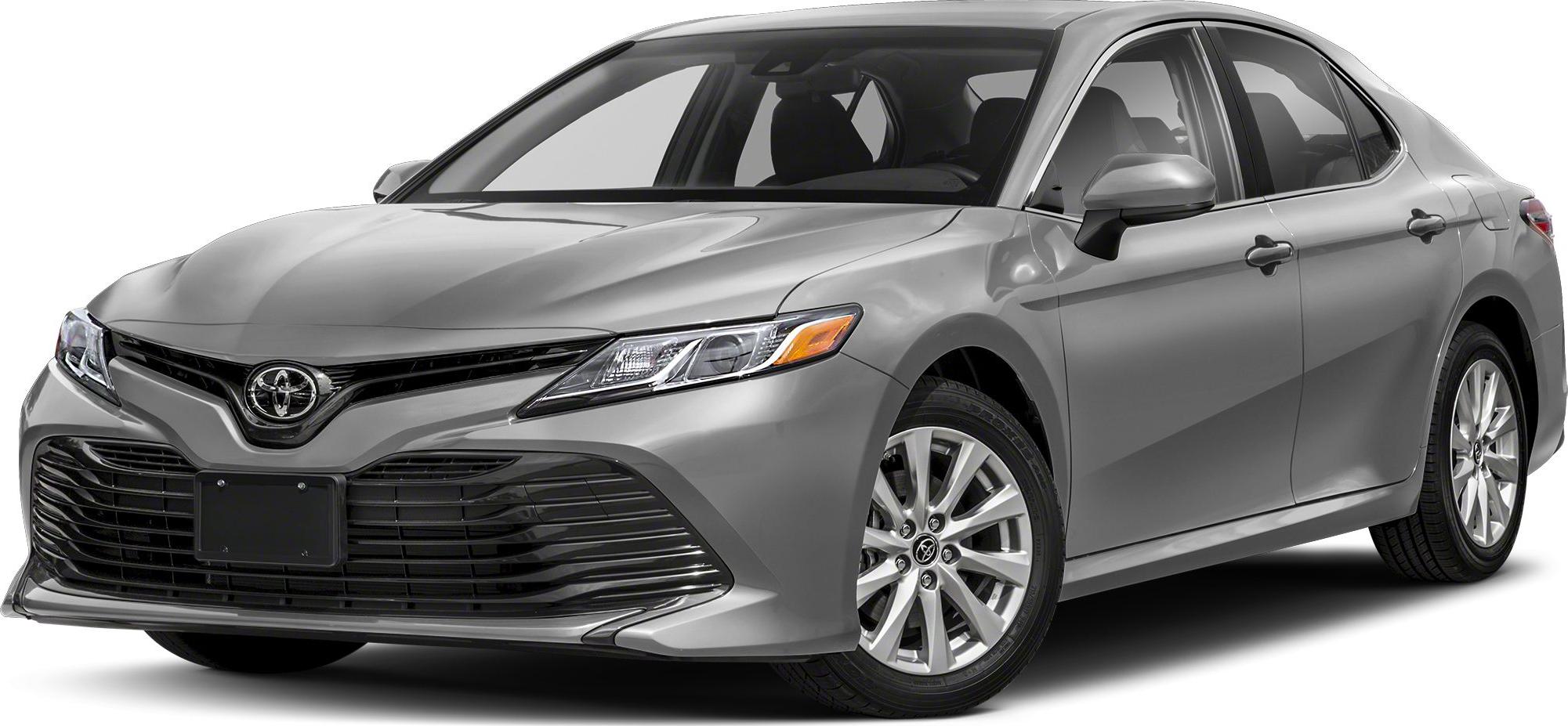 Front grille and LED headlights of a sleek modern sedan