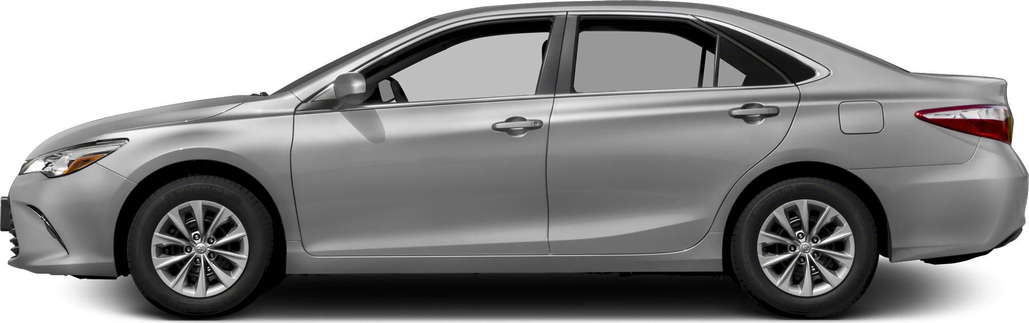 Side profile of a mid-size sedan with alloy wheels.
