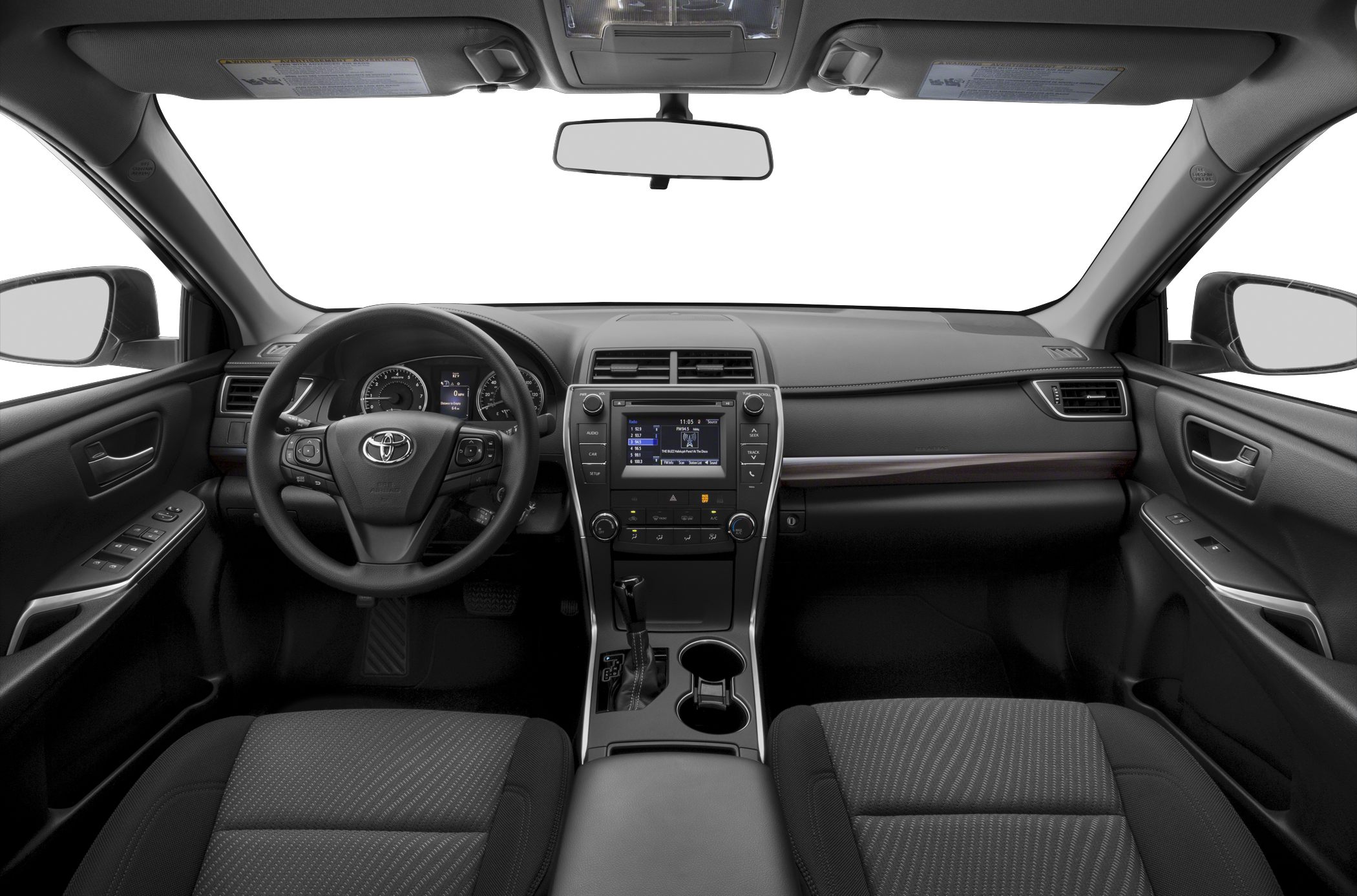 Dashboard, steering wheel, center console interior design