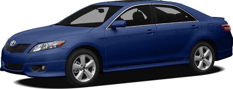 Front-side view of blue sedan with alloy wheels and sleek design