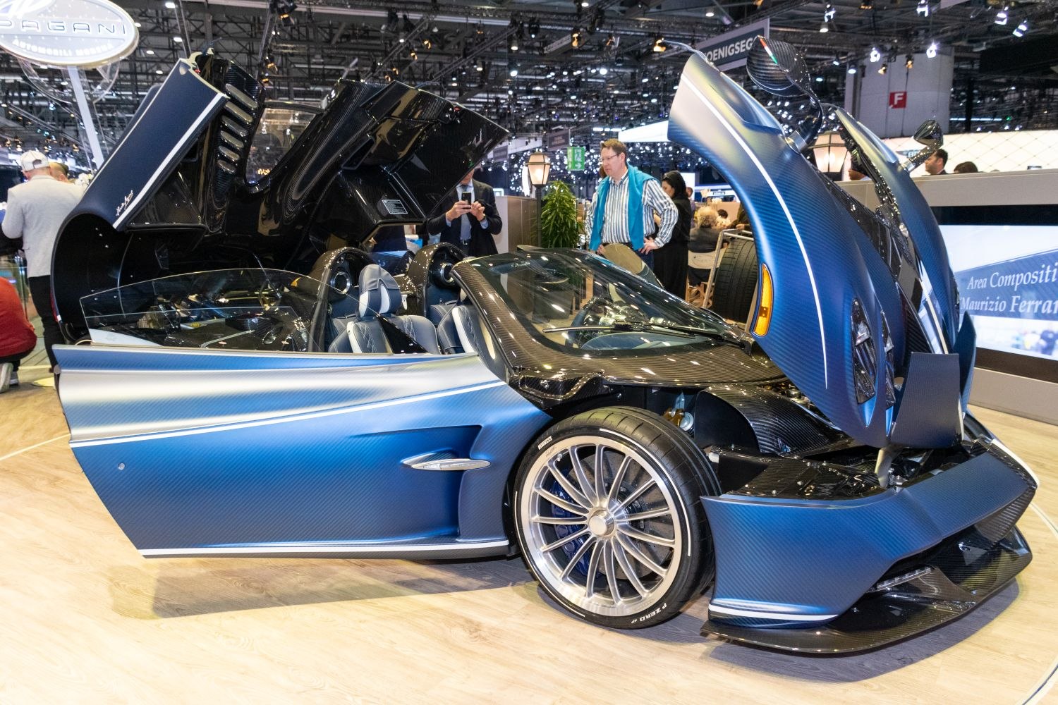 Butterfly doors and carbon fiber roadster body