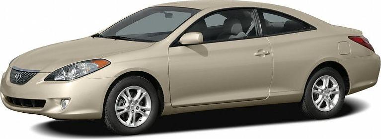 Beige two-door coupe with alloy wheels and fog lights