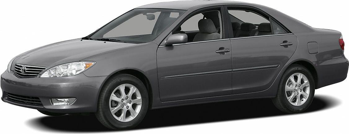 2005 mid-size sedan side view with smooth body lines and alloy wheels