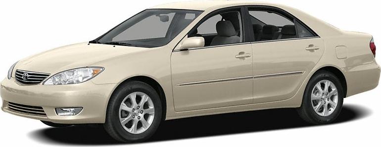 Beige mid-size sedan with alloy wheels side perspective