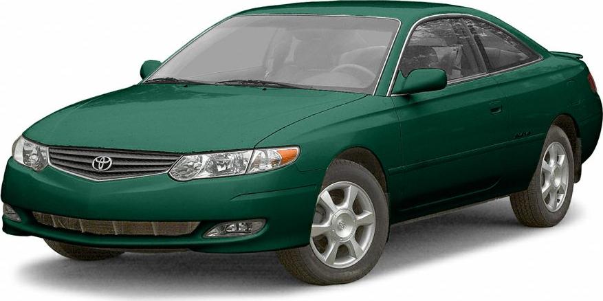 2001 coupe with sleek aerodynamic shape and distinctive front grille