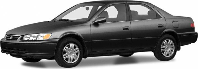 Front side view of a black four-door sedan with alloy wheels