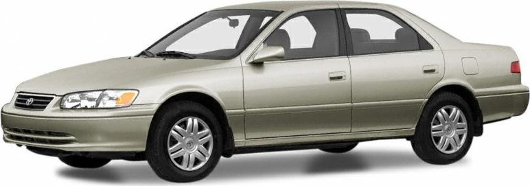 Side profile of a mid-size sedan with alloy wheels