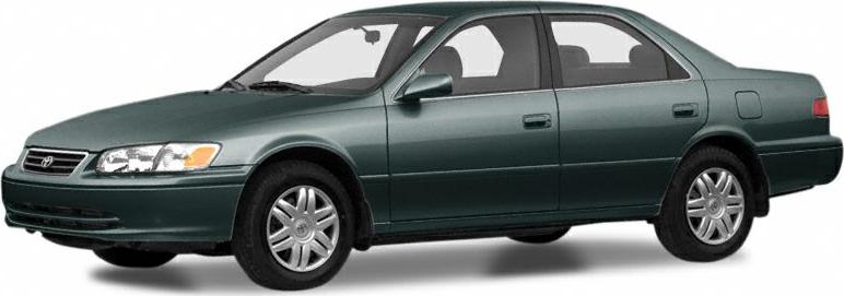 Front side view of mid-size sedan with four doors and facelift design