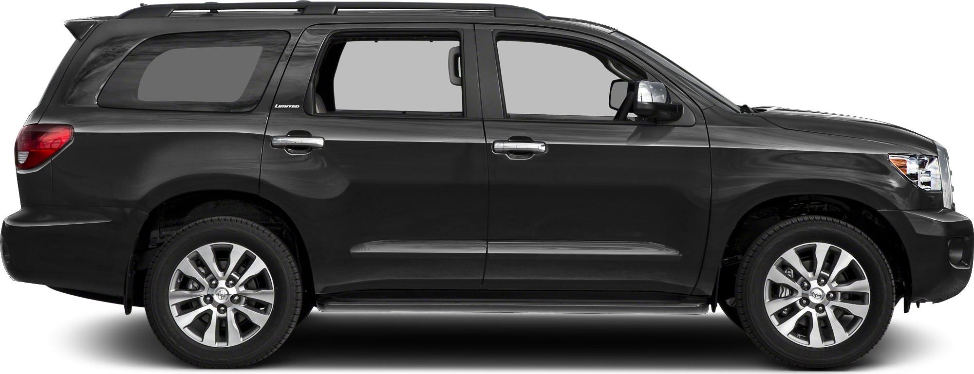 Side profile view with 18-inch alloy wheels and roof rails.