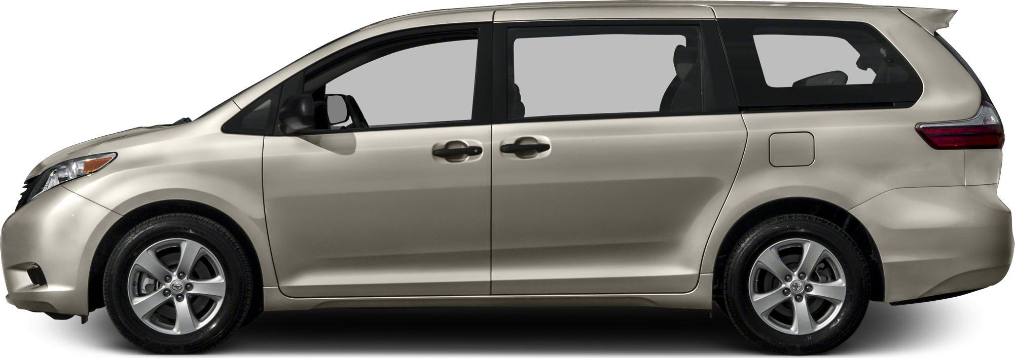 Side profile of minivan with sliding door and alloy wheels