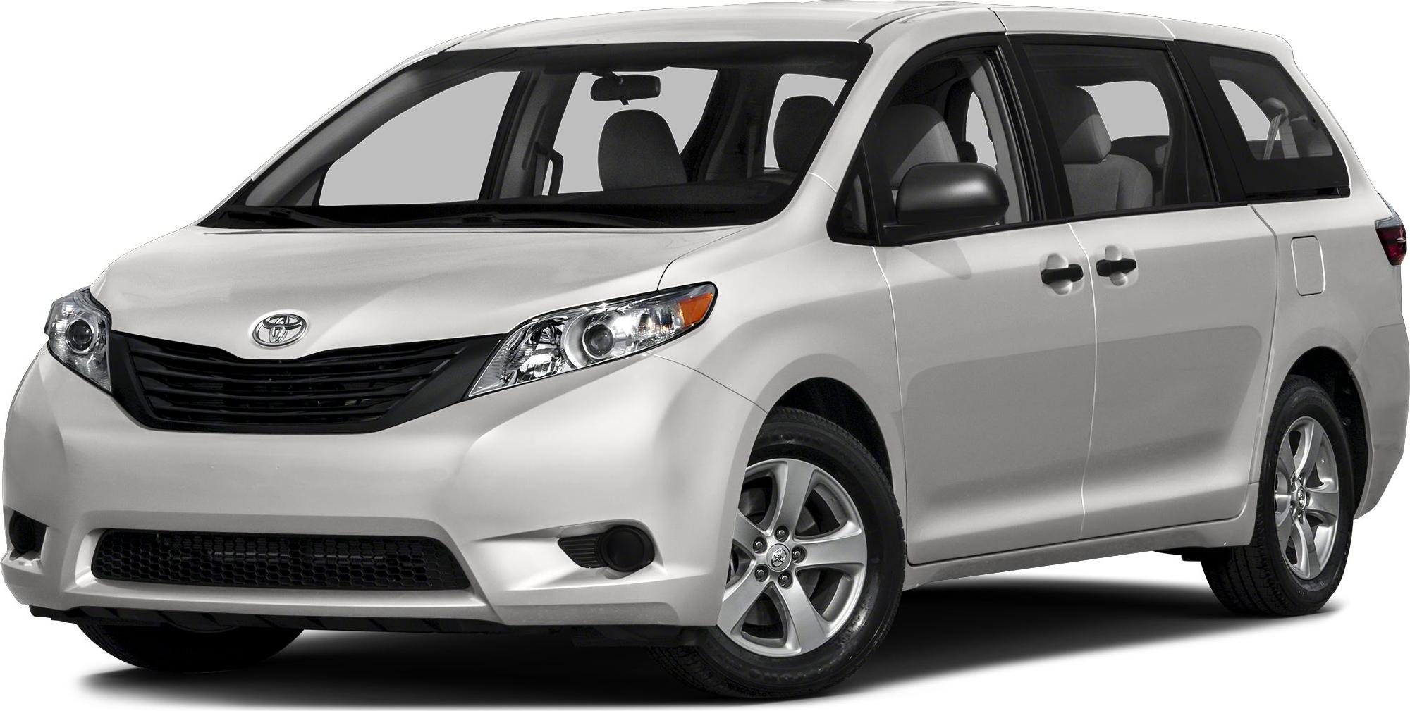 Minivan front view and side profile with alloy wheels and sliding door