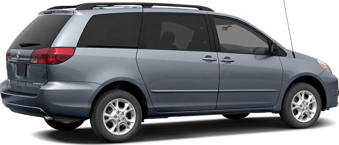 Rear-side view of a minivan with sliding door and alloy wheels