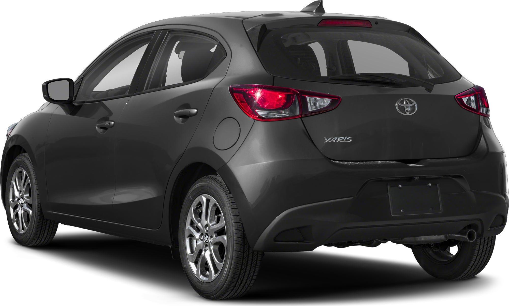 Rear and side view of hatchback with distinct taillights and sleek body