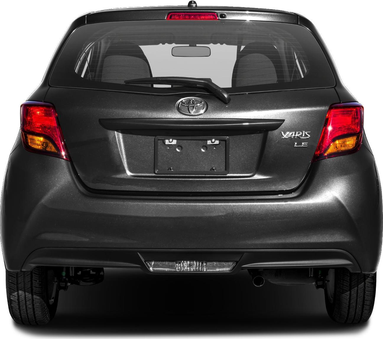 Rear hatchback view with rear wiper and tail lights