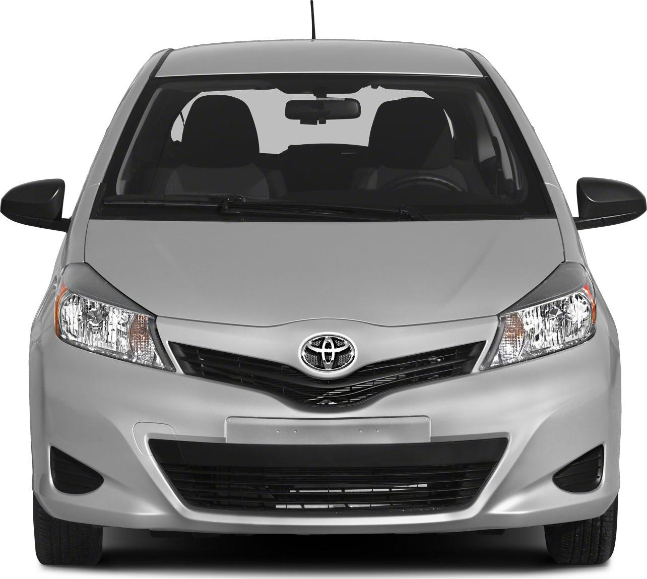 Front view showing headlights, grille, and windshield of a compact hatchback