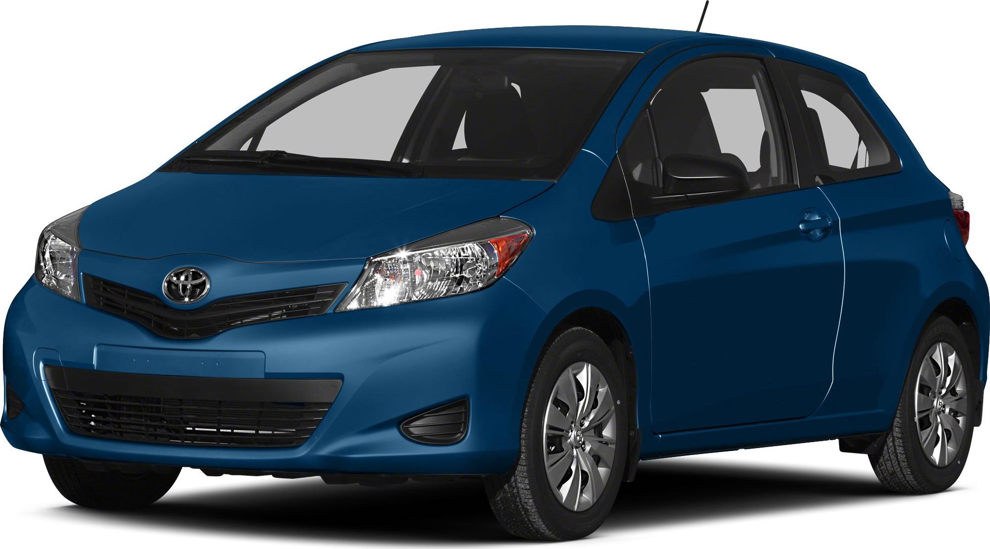 Compact hatchback with prominent front grille and headlights