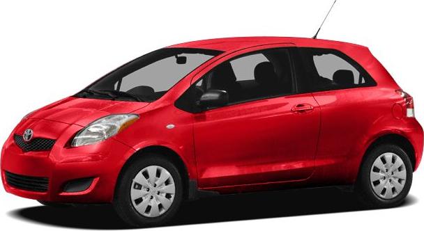 Red compact hatchback with 5-door layout and rounded front design
