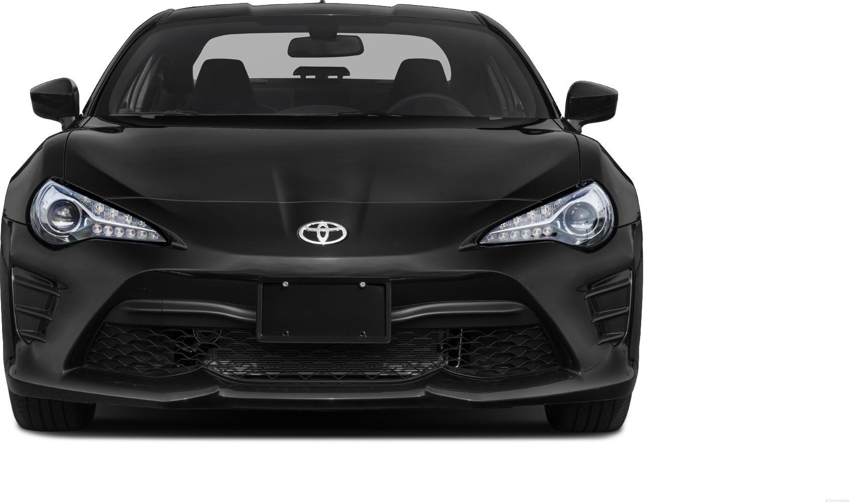 Aggressive headlights and sporty front grille of a vehicle from front view