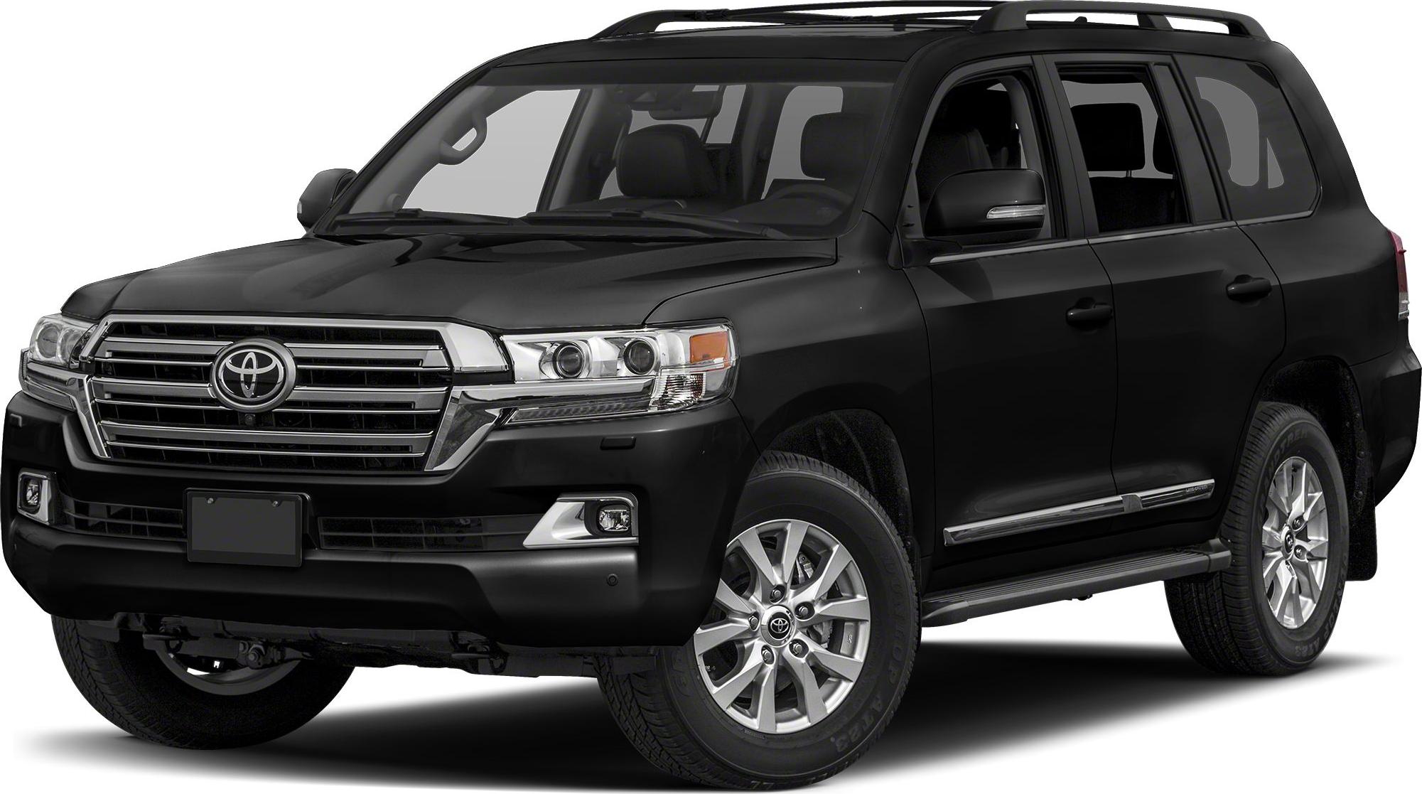 Black 5-door SUV front 3-quarter view with chrome grille and alloy wheels