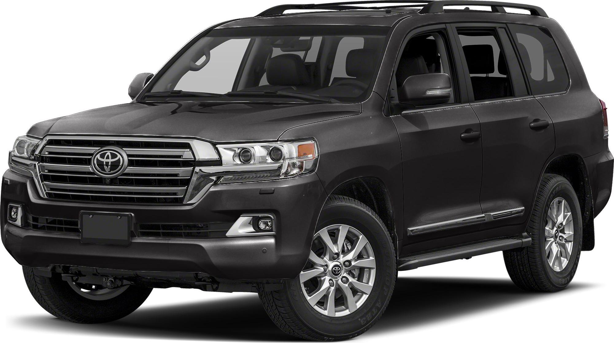 Front and side view of SUV with prominent grille and alloy wheels