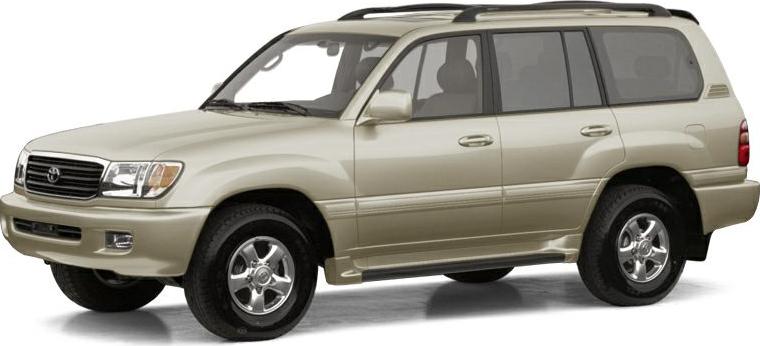 Side view of a 5-door SUV with chrome wheels and roof rails.