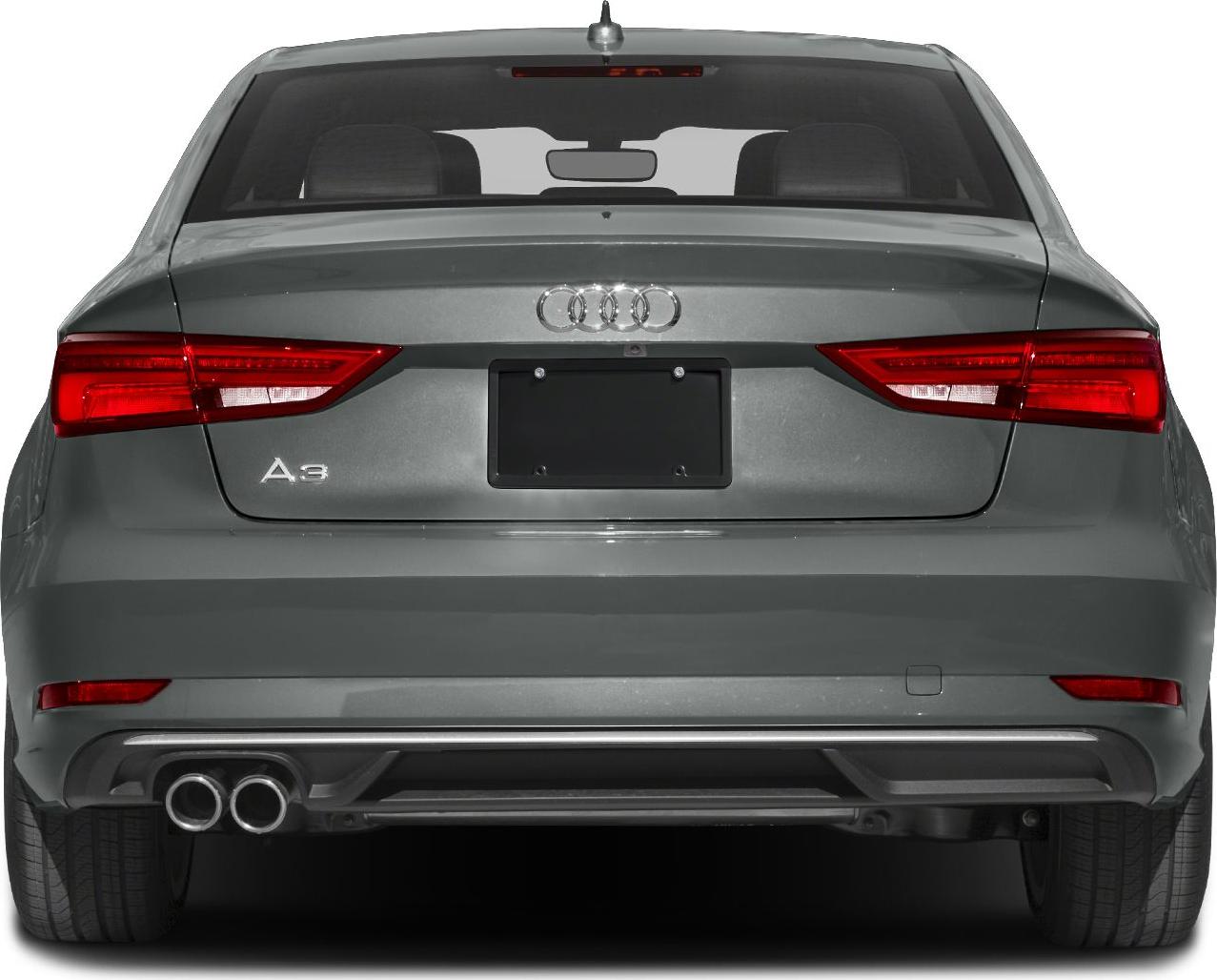 Rear view with LED tail lights and dual exhaust pipes