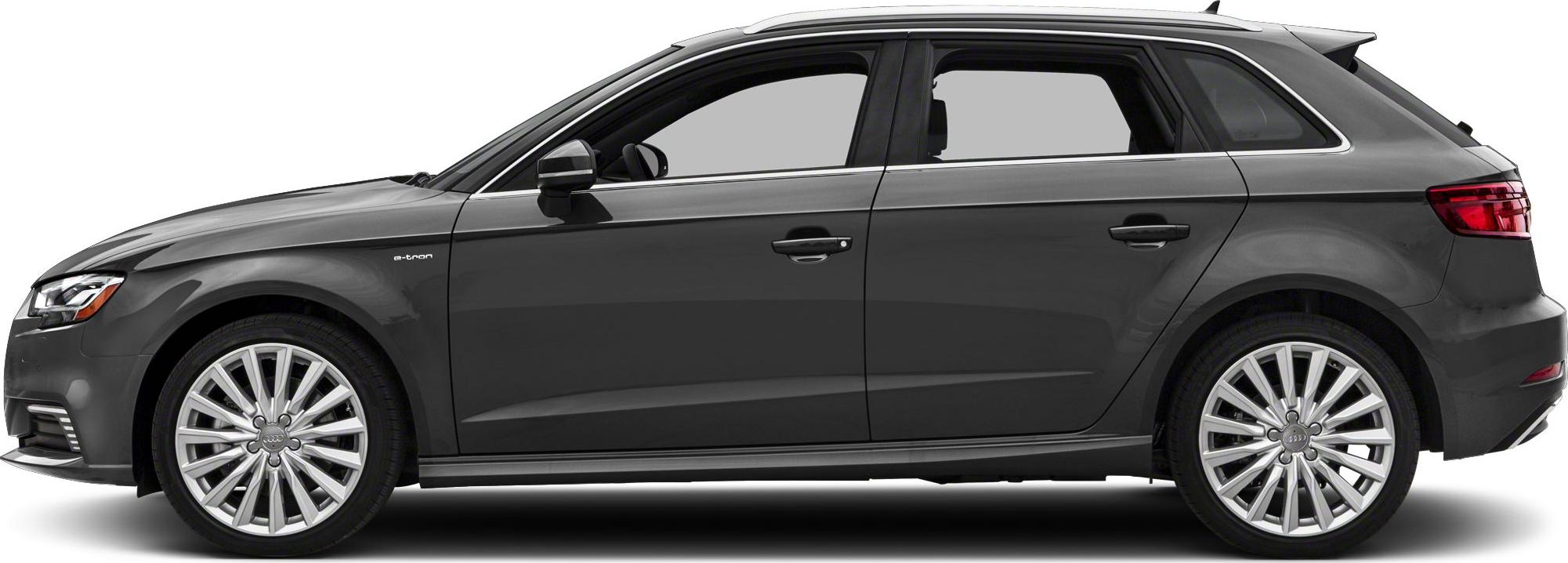 Side profile of 2017 hybrid hatchback with alloy wheels and four doors